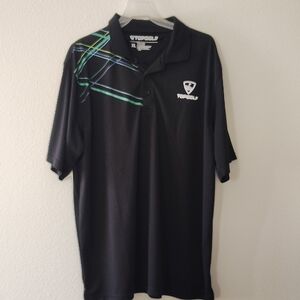 TopGolf Men's Classic Black Polo Shirt Size XL